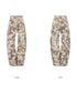 Marbled Wide Cargo Pants